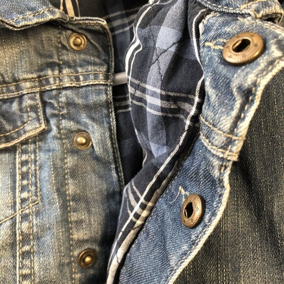 Zara Size 2/3 Dark Jean Jacket - Picture 4 of 8